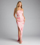 Sienna Floral Bodycon Slit Formal Dress