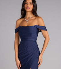 Evelyn Off-The-Shoulder Formal Dress