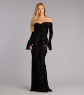 Korey Velvet Off-The-Shoulder Mermaid Formal Dress