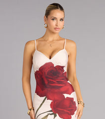 Madi Floral Print Mermaid Formal Dress