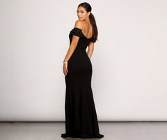 Nellie Deep V Mermaid Gown
