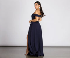 Courtney Formal Crepe A-Line Dress