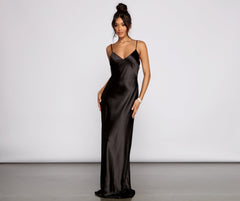 Londyn Formal Sleeveless Satin Dress