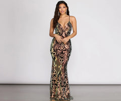 Joy Iridescent Sequin Mermaid Dress