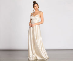 Gayle Metallic A-Line Dress