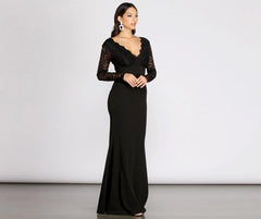 Salome Scallop Lace Mermaid Dress