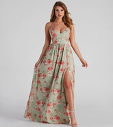 Bailey Floral Chiffon A-Line Dress