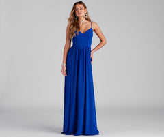 Brailey Formal Chiffon A-Line Long Dress