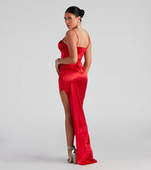 Berenice Formal Satin Corset Dress