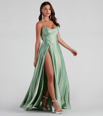 Kailey Formal Lace-Up A-Line Dress