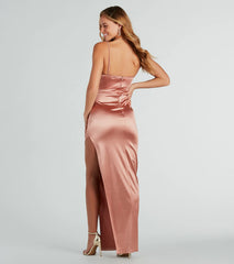 Carmella High Slit Corset Dress