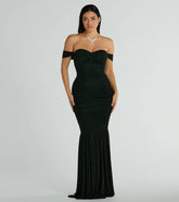 Cece Off-The-Shoulder Mermaid Mesh Formal Dress
