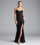 Mariam Lace-Up Slit Mermaid Glitter Formal Dress