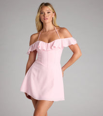 Laced With Charm Corset Lace-Up Mini Dress