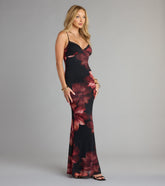 Whispered Secrets Floral Mesh Maxi Dress