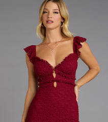 Sweet And Sultry Lace Mini Dress