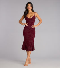 Enchanted Hour Mermaid Midi Dress
