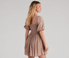 Total Chica Floral Skater Dress