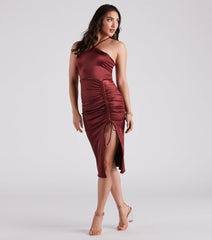 Smooth Like Me Satin Halter Midi Dress