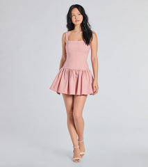 Isn't She Lovely Sleeveless Ruffle Skater Dress