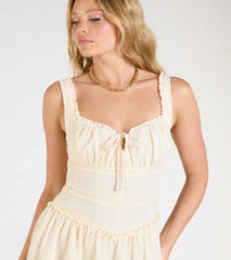 Love In The Air Lace Skater Mini Dress