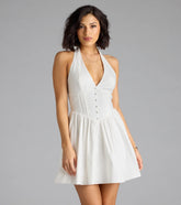 Sweet Silhouette Drop Waist Skater Dress