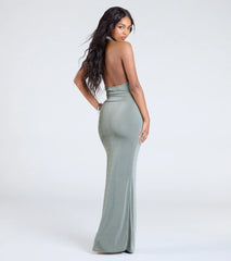 True Showstopper Open Back Bodycon Maxi Dress