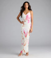 Lovely Look Floral Mesh Maxi Dress