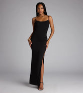 All Eyes On You High Slit Maxi Dress