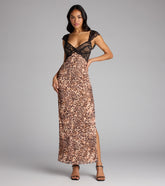 Born to Be Bold Lace Leopard Maxi Dress