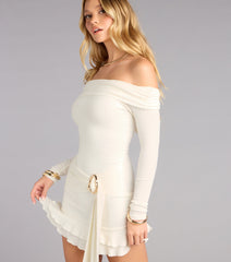 Wrapped in Charm Rib Knit Dress