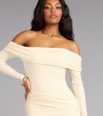 Can't Resist Off-The-Shoulder Mini Dress