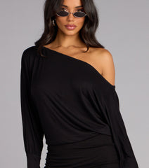 All Yours Off-Shoulder Mini Dress