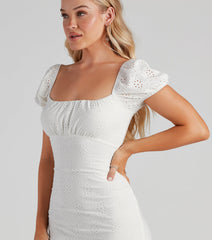 Eyes On You Eyelet Tie Back Dress