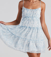 Sway With Me Floral Chiffon Dress