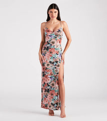 Paint Me In Floral V-Neck Maxi Dress