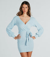 All Things Cute Cable Knit Sweater Dress