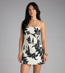 Destination Summer Tropical Linen Mini Dress