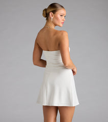 Forever Chic Drop Waist A-line Mini Dress