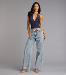 Hot Take Ruched Halter Tank Top