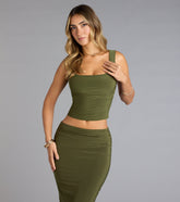 Bold Simplicity Crop Tank Top