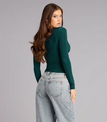 Twist the Plot Long Sleeve Top