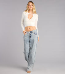 Hint of You Keyhole Crop Top