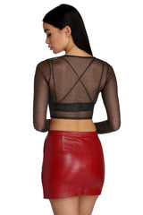 Gleaming With Glam Crop Top