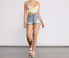 Dream On Tie Dye Crop Top