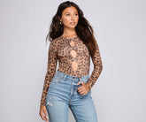 Bold Style Moment Leopard Print Bodysuit