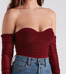 Going Anywhere Mesh Corset Bodysuit