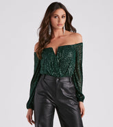 Time To Shine Sequin Bodysuit
