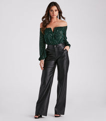 Time To Shine Sequin Bodysuit