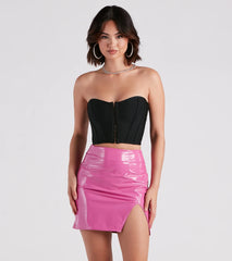 Flirt Alert Strapless Cropped Bustier